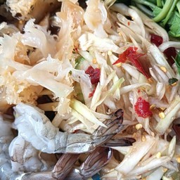 ตำแมงกะพรุนกุ้งสด