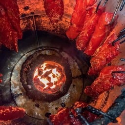 เพิ่มหมูแดงย่างเตาถ่าน