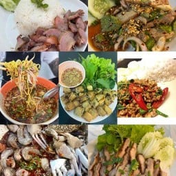 ตามสั่งตามใจ ข้าวคอหมูย่าง ยำ ก๋วยเตี๋ยว ปอเปี๊ยะ (นายป๊อบ)