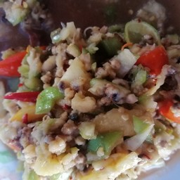 ตำกล้วยสับปะรด