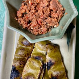 น้ำพริกแมงดาสะตอเผา