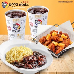 จาจังเมียน(หมู)+ไก่ทอดต๊อกบกกิ+เป๊ปซี่2แก้ว