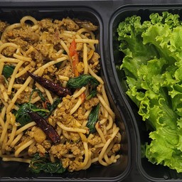 F-207 สปาเก็ตตี้คั่วกลิ้งหมูสับ