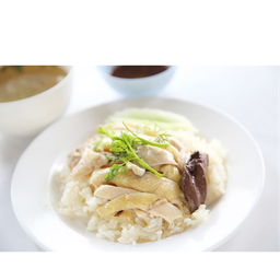 ข้าวมันไก่ ( เจ้าแรกวงเวียนใหญ่ ) ปากเกร็ด
