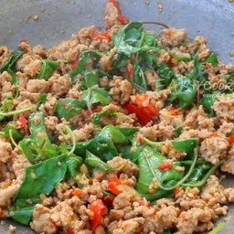 ข้าวกะเพราหมูสับ