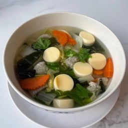 ต้มจืดเต้าหู้หมูสับสาหร่าย