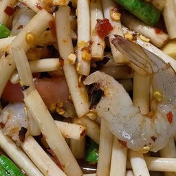 ตำไหลบัว กุ้งสด