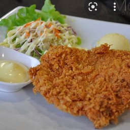 สเต็กไก่กรอบ