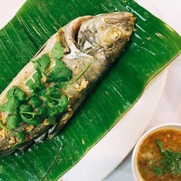 ปลาสำลีเผา