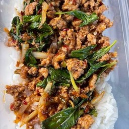 พริกเผา หมูสับ