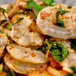 ลาบกุ้งสด