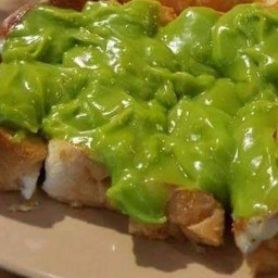 Toast With Pandan Custard