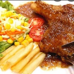 สเต็กไก่พริกไทยดำ