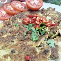 ไข่เจียวหัวไช้โป๊ะหวาน (ไข่ 2 ฟอง)