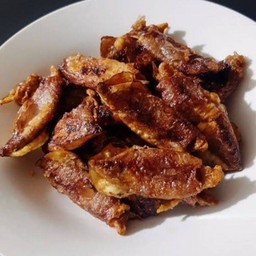 ปลาหมึกแห้งทอด