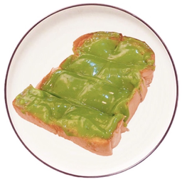 ปังปิ้งเนย สังขยาใบเตย - TOAST BUTTER PANDAN CUSTARD (1 BREAD)