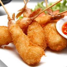 กุ้งชุปแป้งทอด