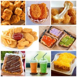 ของทอด/เฟรนฟาย/ขนมปังปิ้ง/ไอติมไข่แข็ง/แพรกษา ของทอด/เฟรนฟาย/ขนมปังปิ้ง/ไอติมไข่แข็ง/แพรกษา