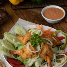 Deep Fried Shrimp Salad