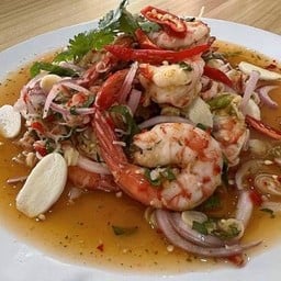 กุ้งพล่าตะไคร้วาซาบิ