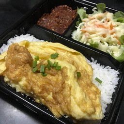 ข้าว ไข่เจียว+น้ำพริกตาแดง