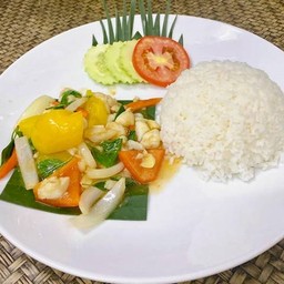 ผัดพริก(ราดข้าว)