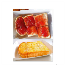 เนยน้ำตาล1แผ่น แยมสตอเบอรี่1แผ่น