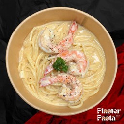 (โปรเปิดร้าน) สปาเกตตีคาโบนาร่ากุ้ง