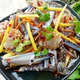 นายเดียวแซลม่อนย่างเนย หนังกรอบ