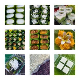 ขนมไทยใบตอง thai dessert