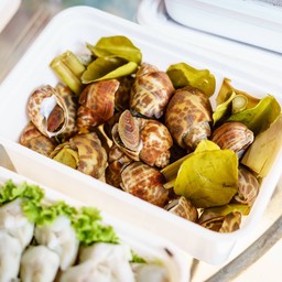 หอยหวานเผา หรือ นึ่งสมุนไพร 1กิโล