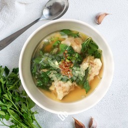 เกี๊ยวน้ำหมู+กุ้งทรงเครื่องจัมโบ้ (เล็ก)