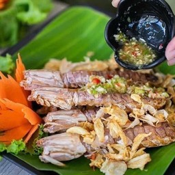 กั้งทอดกระเทียม