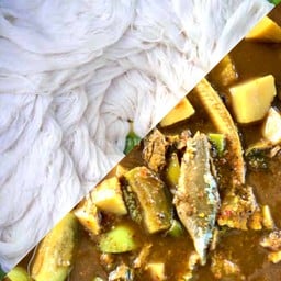 # ขนมจีน + แกงไตปลา