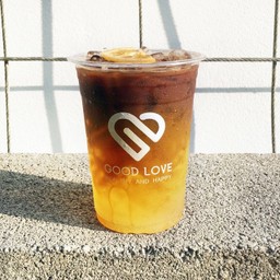 Orange black coffee