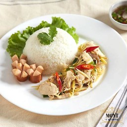 ข้าวราดหมูผัดขิง