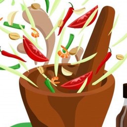 ปลา ส้มตำ ( ฟากห้วย)