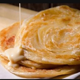 โรตี+นม 2 แผ่น