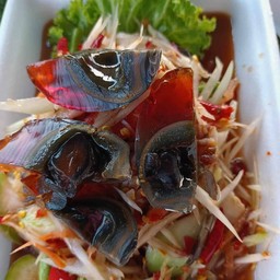 ตำปู-ปลาร้าไข่เยียวม้า