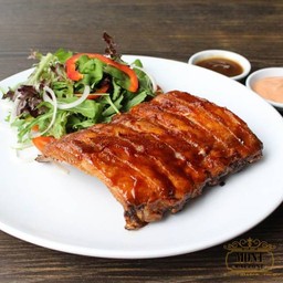 B.B.Q. Pork ribs (half rack)