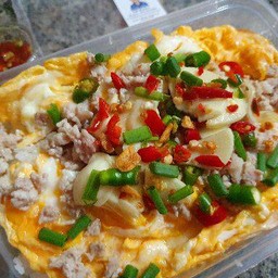 ข้าวไข่ขยี้ หมูสับ🥚🍳