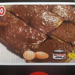 โรตีไข่ นูเทลล่ากล้วย Egg Roti with  Nutella and Banana