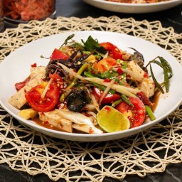 เซตคุ้ม3.1ขนมจีน+ตำป่า+ปีกไก่6ชิ้น