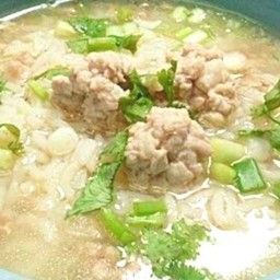 Boiled Rice With Minced Pork
