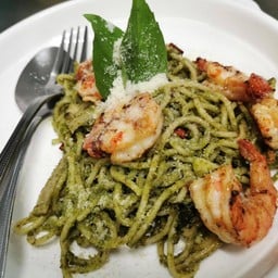 เพสโต้กุ้ง และเห็ด