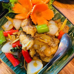 ปลากะพงผัดฉ่า