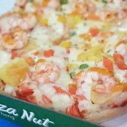 ซีฟู้ดคอกเทล (พิซซ่าถาดใหญ่ 9 นิ้ว แบ่ง 8 ชิ้น)