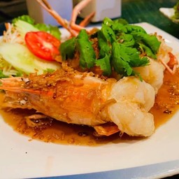 กุ้งแม่น้ำซอสมะขาม