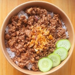 กะเพรา(พริกแห้ง)ครกระเบิด