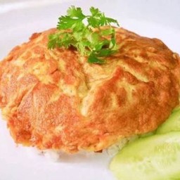 ข้าว ไข่เจียวกุ้ง